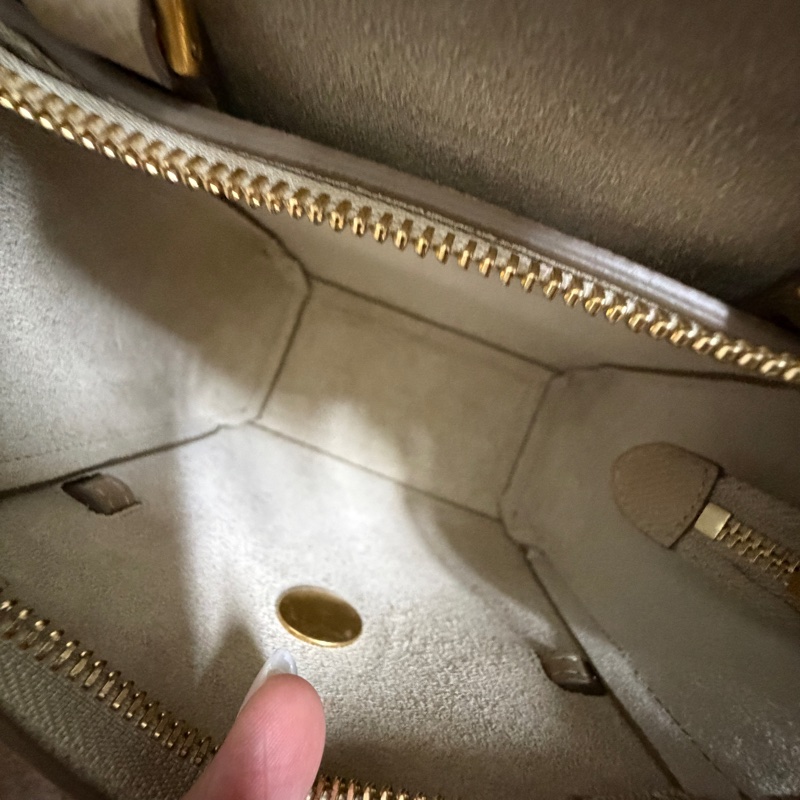 CELINE 思琳 奶茶色 駝色 小牛皮 BELT Pico 手袋 鯰魚包防塵袋-1