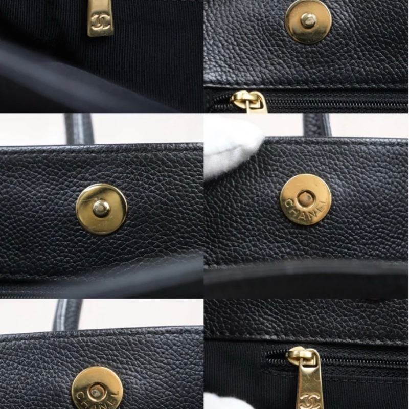 「JL精品代購」9新 Chanel 香奈兒Cerf托特包 黑銀通勤王-10