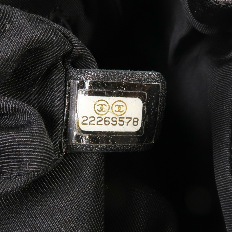 CHANEL 羊皮皮革Backpack銀扣背包-8