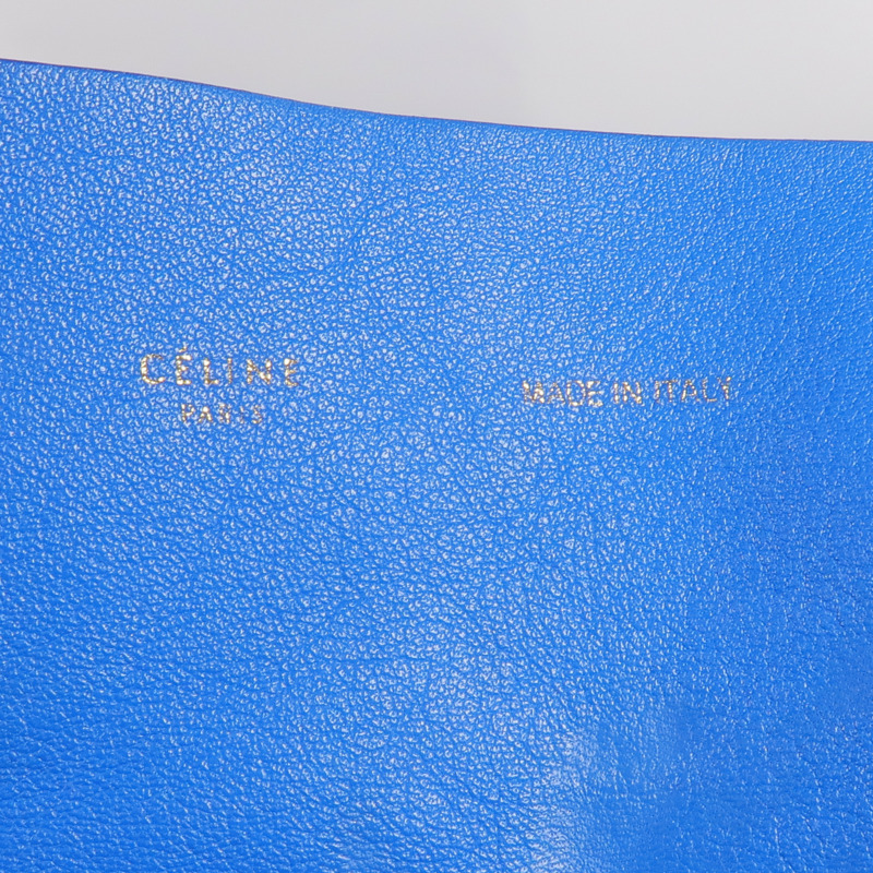 CELINE 皮革Cabas Tote金扣手挽袋-10