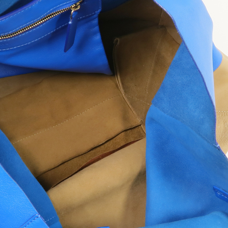 CELINE 皮革Cabas Tote金扣手挽袋-11