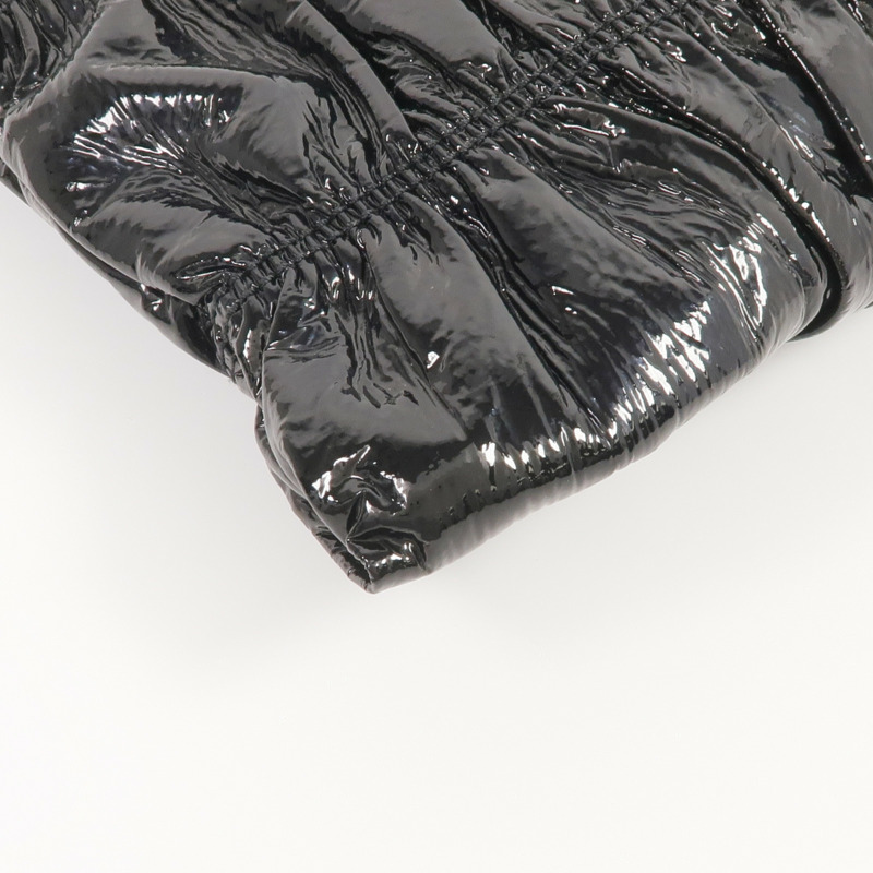 PRADA 漆皮皮革Clutch金扣手拿包-5