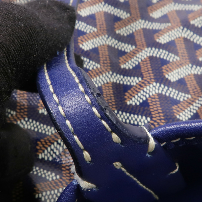 GOYARD 塗層帆布Anjou GM銀扣手挽袋-17