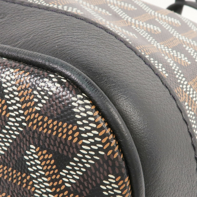 GOYARD 塗層帆布Petit Flot Bucket銀扣肩背袋-5