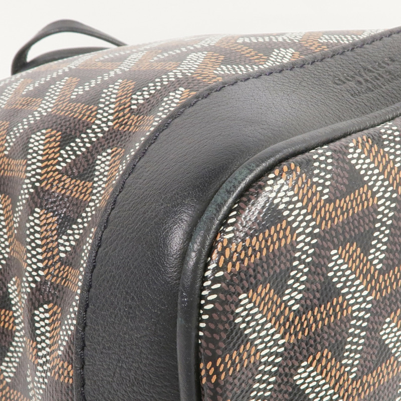 GOYARD 塗層帆布Petit Flot Bucket銀扣肩背袋-6