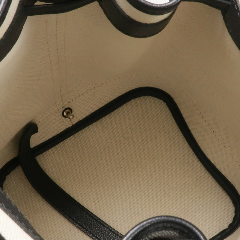 GOYARD 塗層帆布Petit Flot Bucket銀扣肩背袋-11