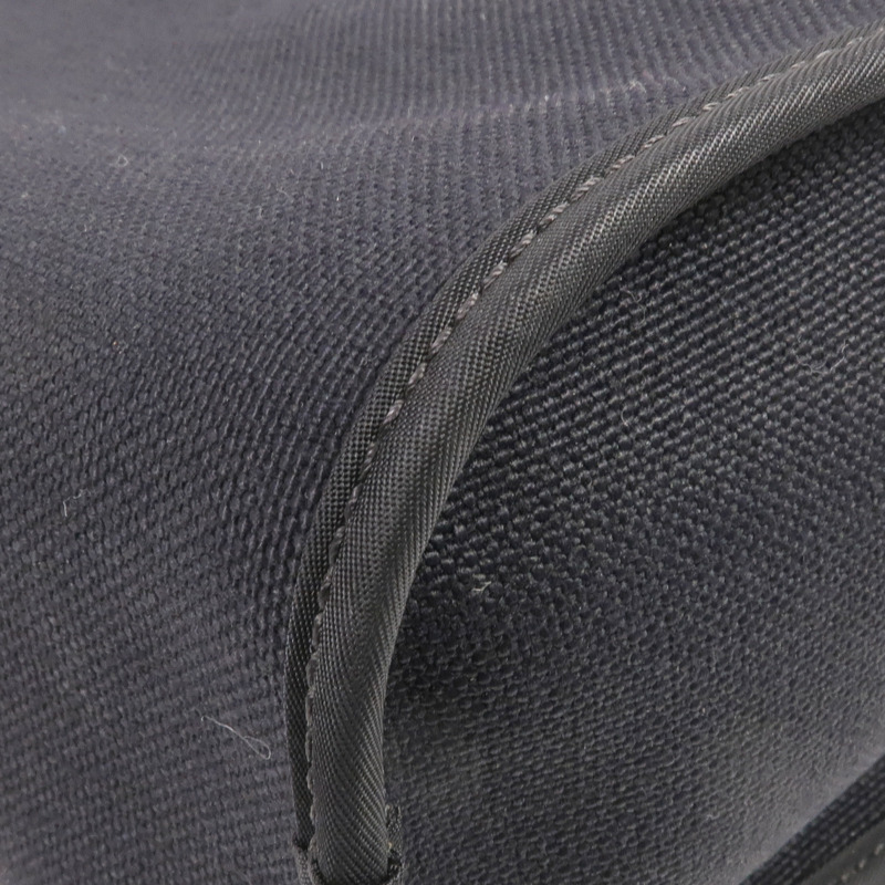 HERMES 帆布Cabag Pm銀扣手挽肩背兩用袋Noir-16