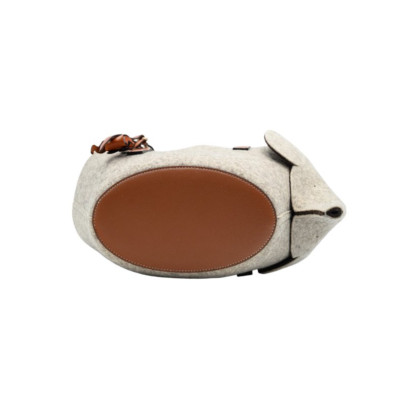 LOEWE灰色毛氈大象托特包-3