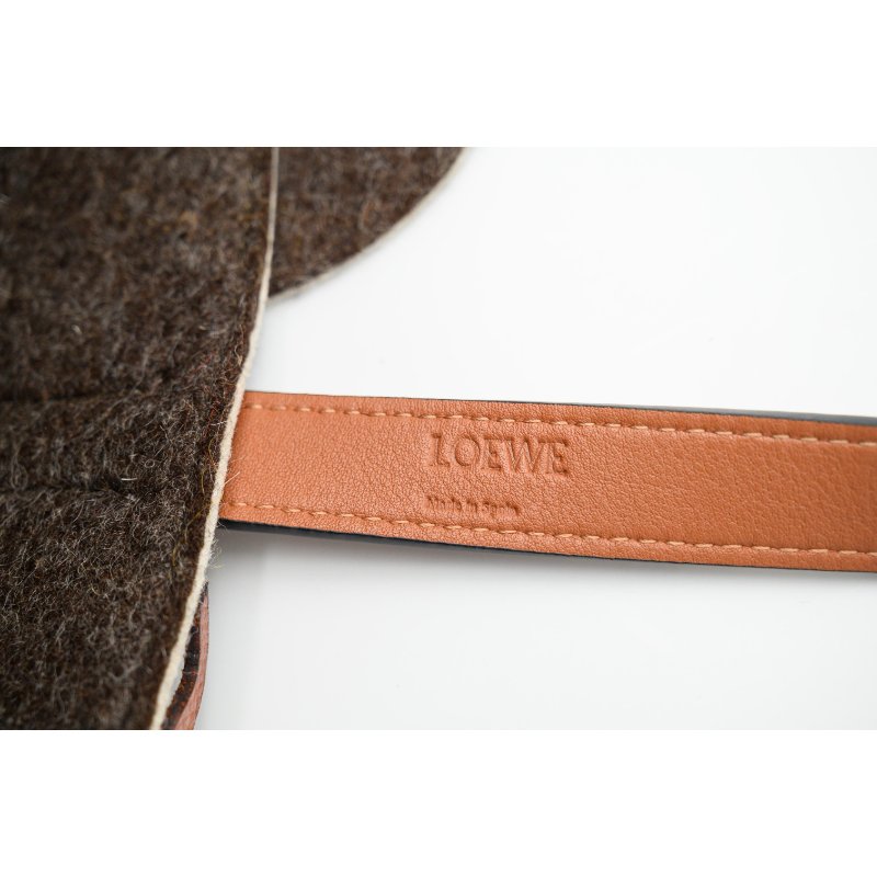 LOEWE灰色毛氈大象托特包-4