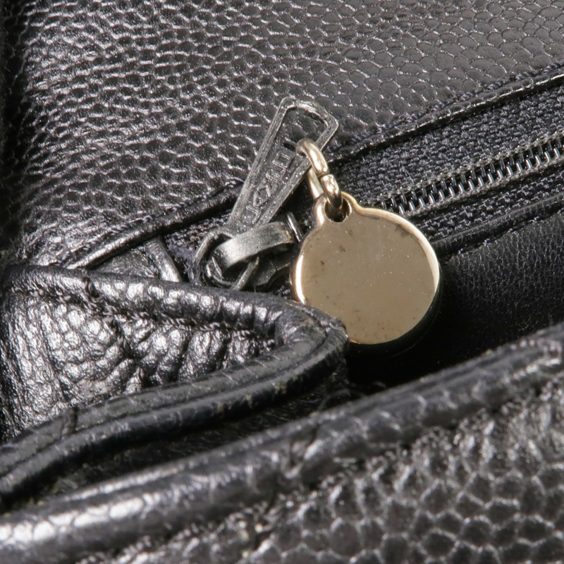 CHANEL 牛皮皮革Vintage Handbag銀扣手挽袋-13