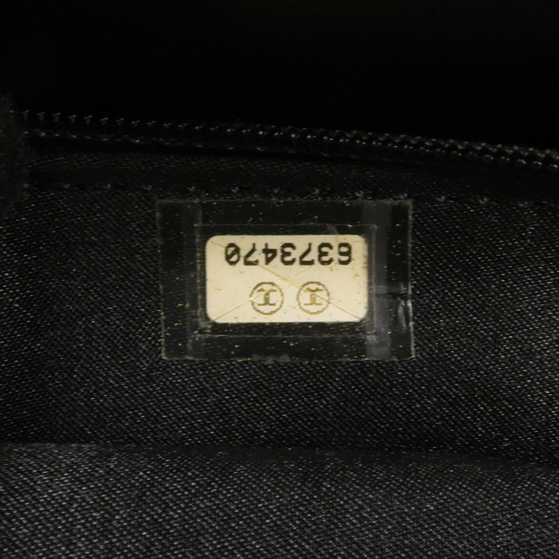 CHANEL 牛皮皮革Vintage Handbag銀扣手挽袋-17