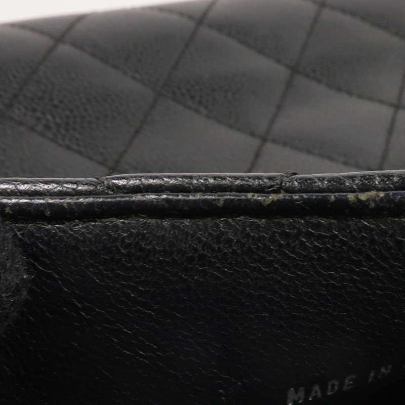 CHANEL 牛皮皮革Vintage Handbag銀扣手挽袋-18