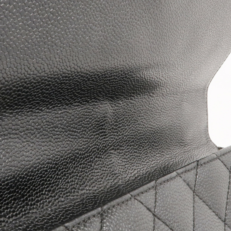 CHANEL 牛皮皮革Vintage Handbag銀扣手挽袋-21