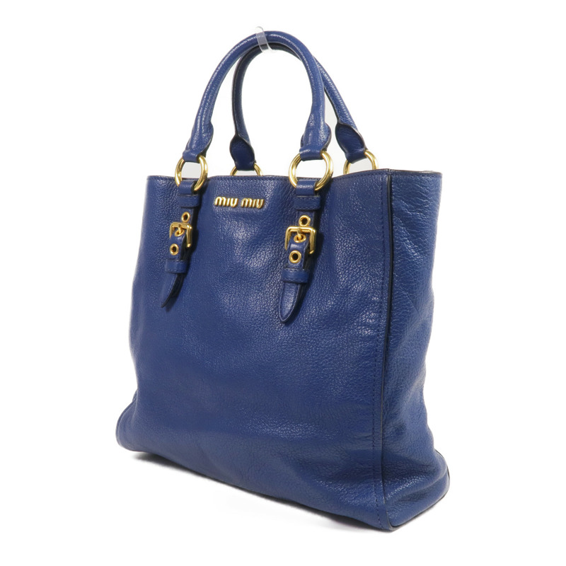 Miu Miu 牛皮皮革2 Way Shoulder金扣手挽肩背兩用袋-2