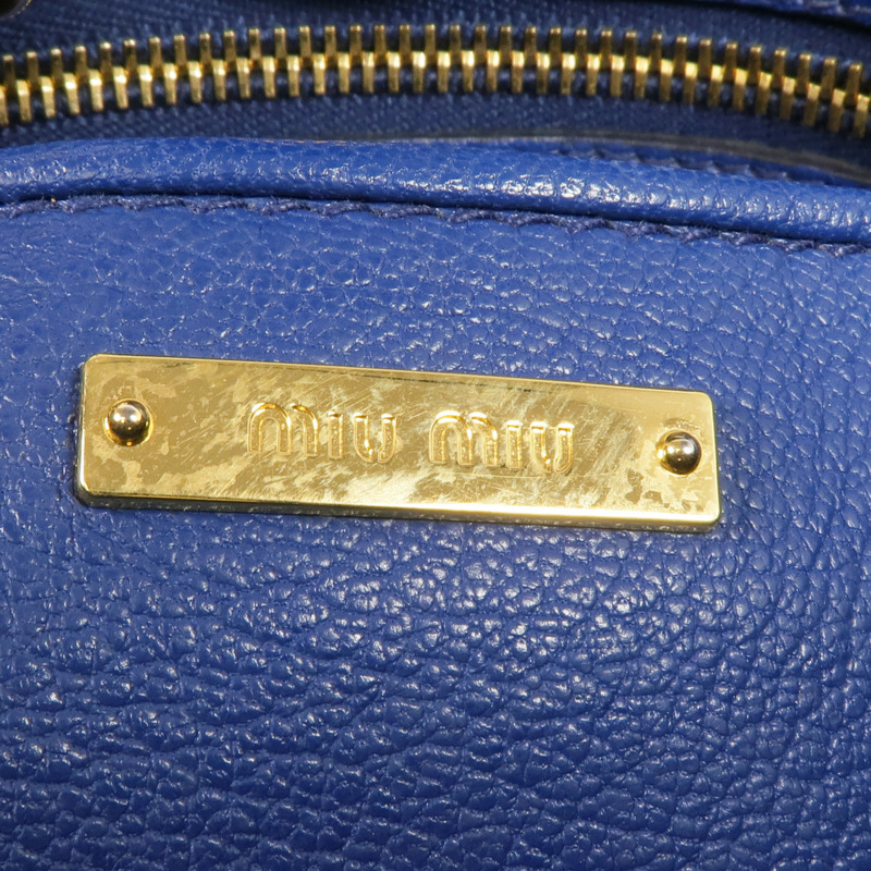 Miu Miu 牛皮皮革2 Way Shoulder金扣手挽肩背兩用袋-11