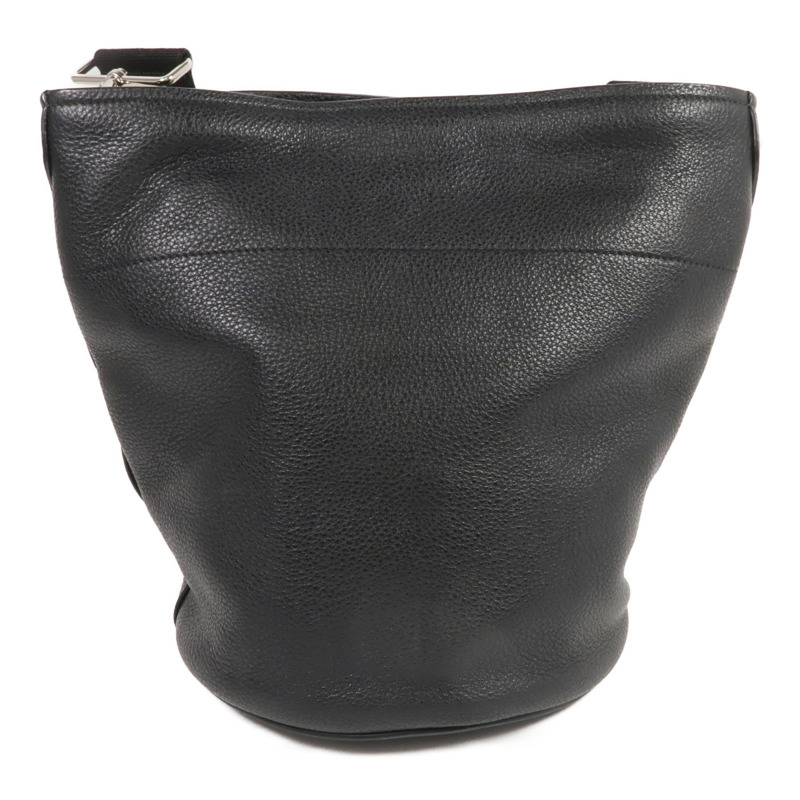 PRADA 牛皮皮革Shoulder Bag銀扣肩背袋-1