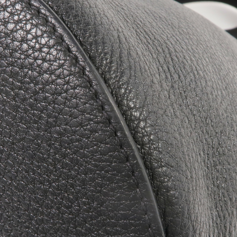 PRADA 牛皮皮革Shoulder Bag銀扣肩背袋-4