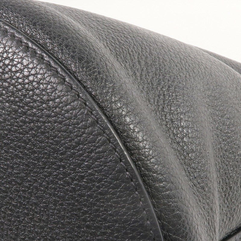 PRADA 牛皮皮革Shoulder Bag銀扣肩背袋-6