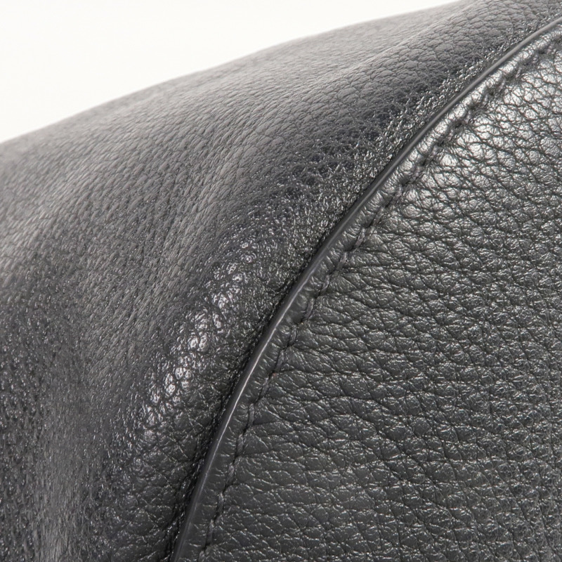 PRADA 牛皮皮革Shoulder Bag銀扣肩背袋-7