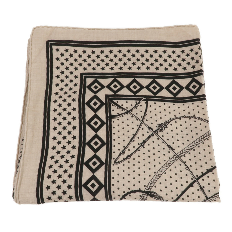 HERMES 羊絨/絲質Scarf 140圍巾-1