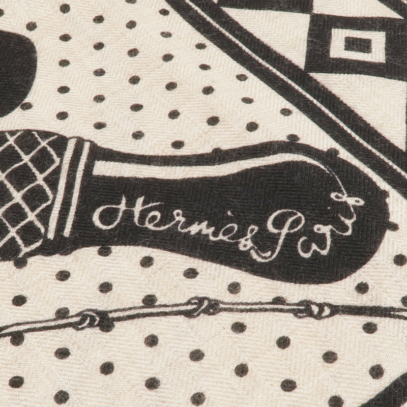 HERMES 羊絨/絲質Scarf 140圍巾-7