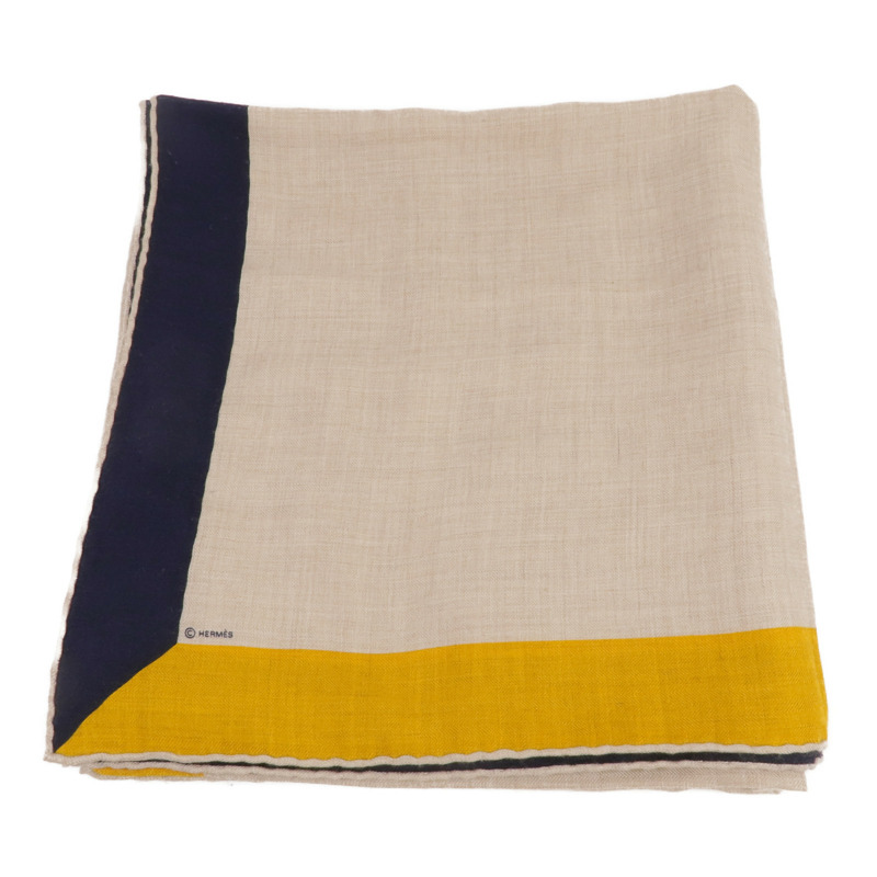 HERMES 羊絨/絲質Scarf圍巾-1