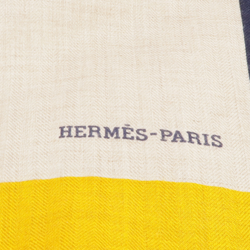 HERMES 羊絨/絲質Scarf圍巾-7