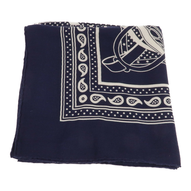 HERMES 羊絨/絲質Scarf圍巾-1