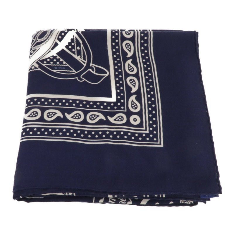 HERMES 羊絨/絲質Scarf圍巾-3