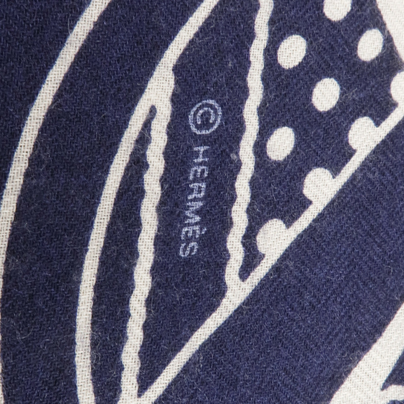 HERMES 羊絨/絲質Scarf圍巾-5