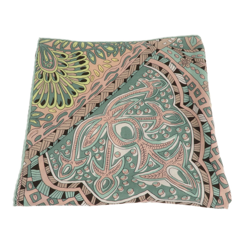 HERMES 羊絨/絲質Scarf圍巾-1