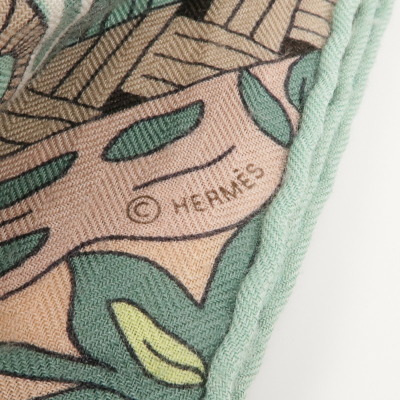 HERMES 羊絨/絲質Scarf圍巾-7
