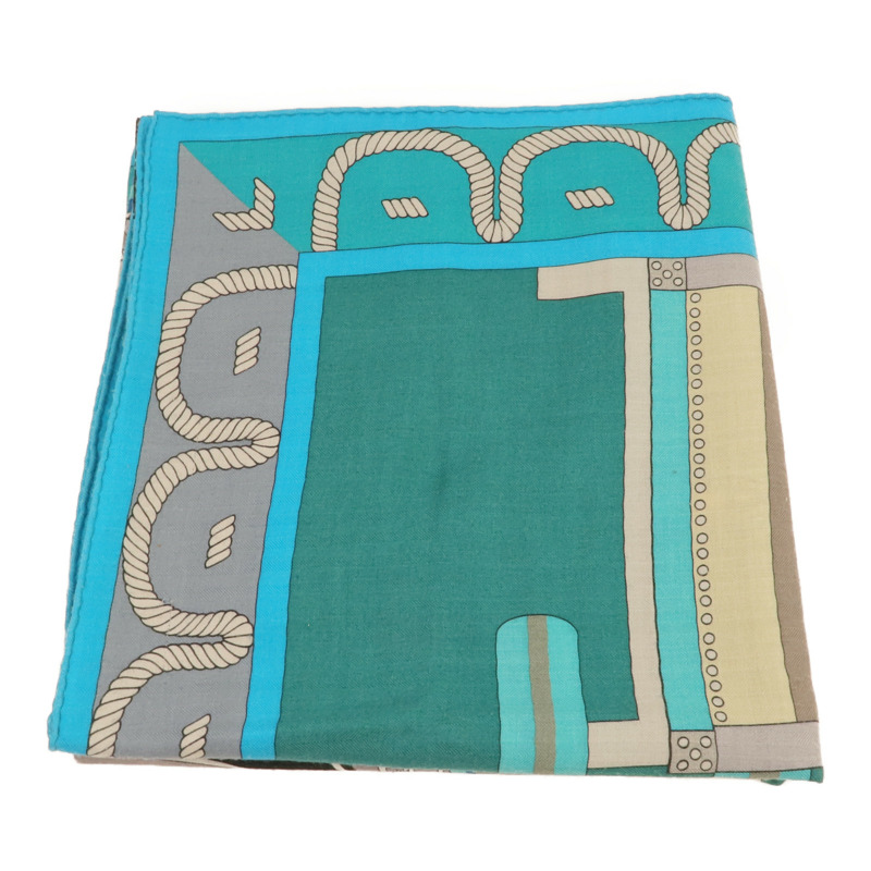 HERMES 羊絨/絲質Scarf圍巾-3