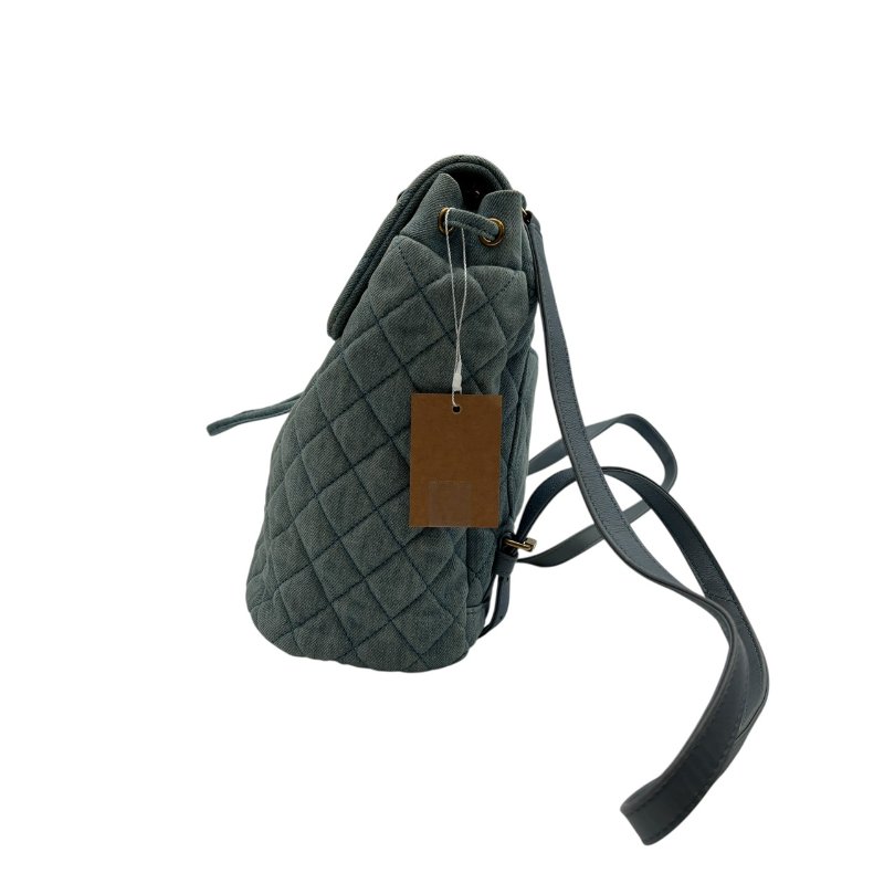 【美收精品】CHANEL 淺藍色牛仔布後背包 B-993【隔月月中將轉賣至日本 上架期限30天】-2