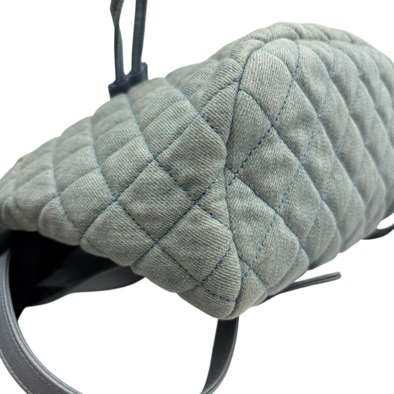 【美收精品】CHANEL 淺藍色牛仔布後背包 B-993【隔月月中將轉賣至日本 上架期限30天】-5