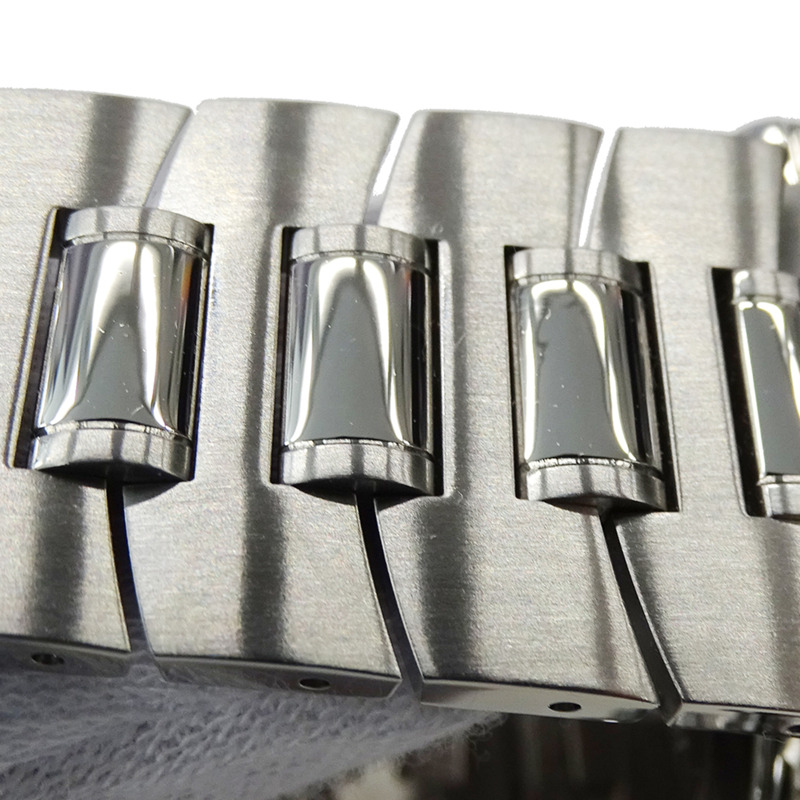 寶格麗男士Assioma系列自動計時腕錶，不鏽鋼材質，AA44SCH，銀色/海軍藍，拋光處理-10