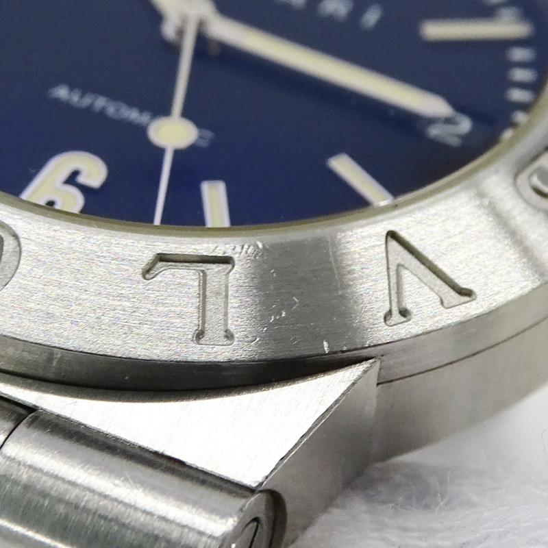 寶格麗 Diagono Sport Date 自動男士腕錶，不鏽鋼材質，LCV35S，銀/黑色，拋光處理-10