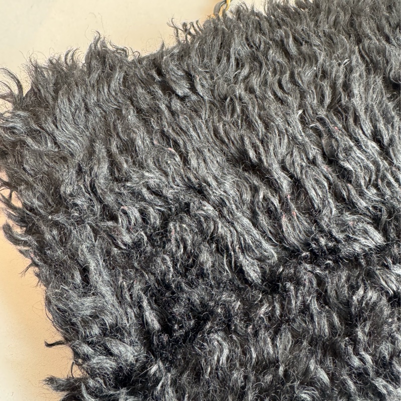 chanel黑色毛毛金鏈單肩包  超美✨✨-8