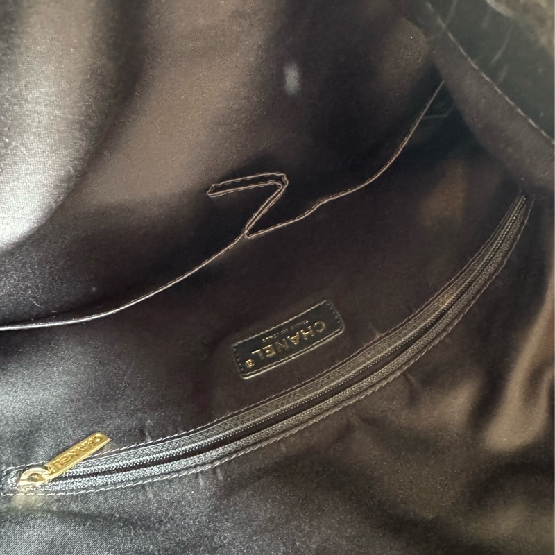 chanel黑色毛毛金鏈單肩包  超美✨✨-20