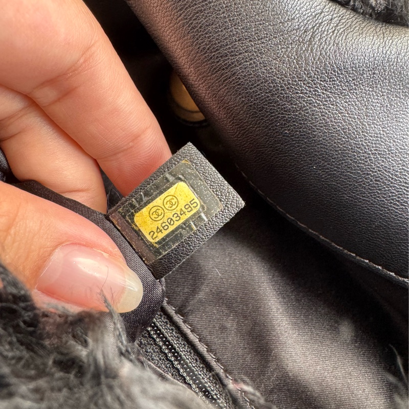 chanel黑色毛毛金鏈單肩包  超美✨✨-23