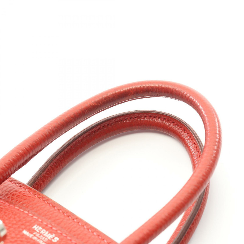 愛馬仕 Birkin 25 手提包，Togo 皮革，紅色，二手，女士，帶五金配件。-9