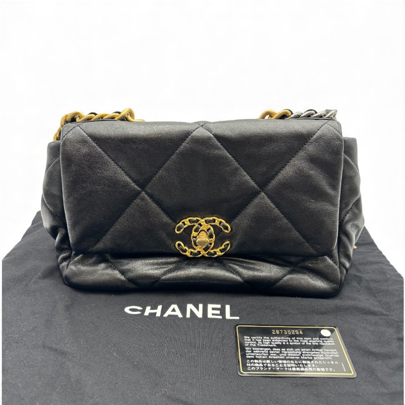 【美收精品】CHANEL 黑色小號19 B-994【隔月月中將轉賣至日本 上架期限30天】-15