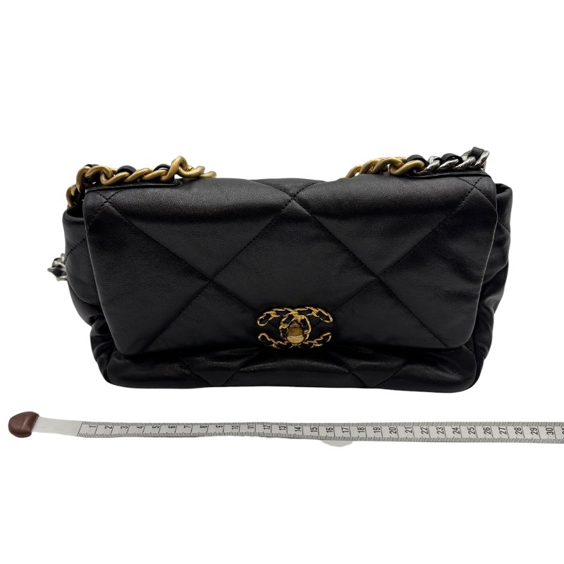 【美收精品】CHANEL 黑色小號19 B-994【隔月月中將轉賣至日本 上架期限30天】-16