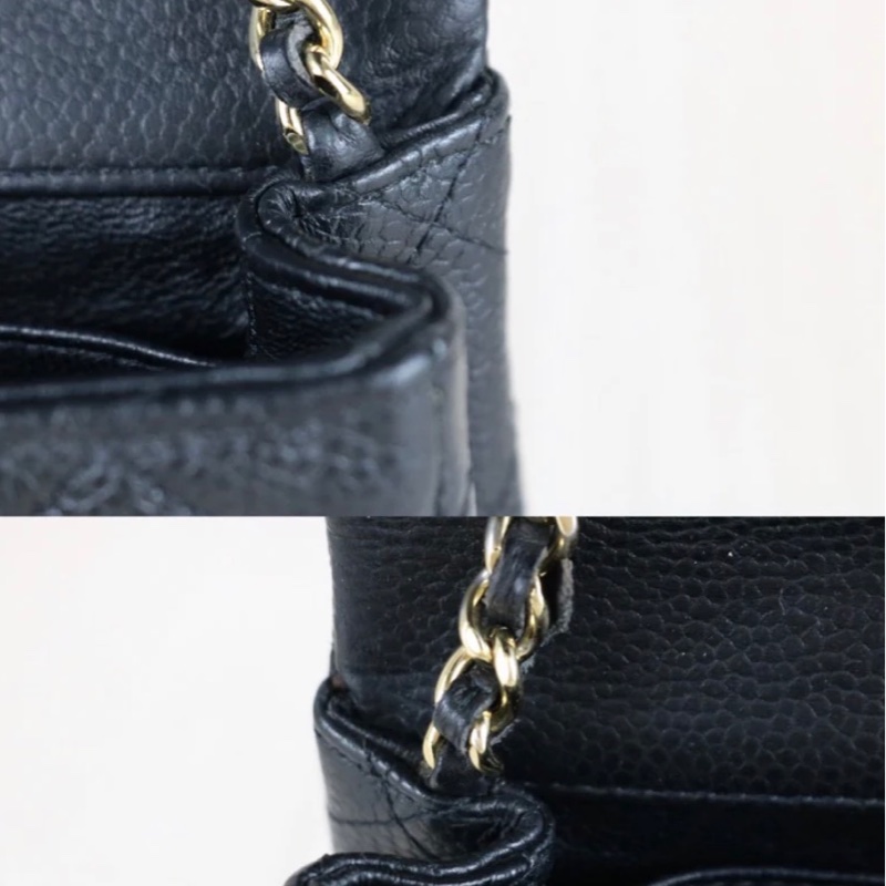 「JL精品代購」9新 Chanel 香奈兒 mini cf17 黑金-10