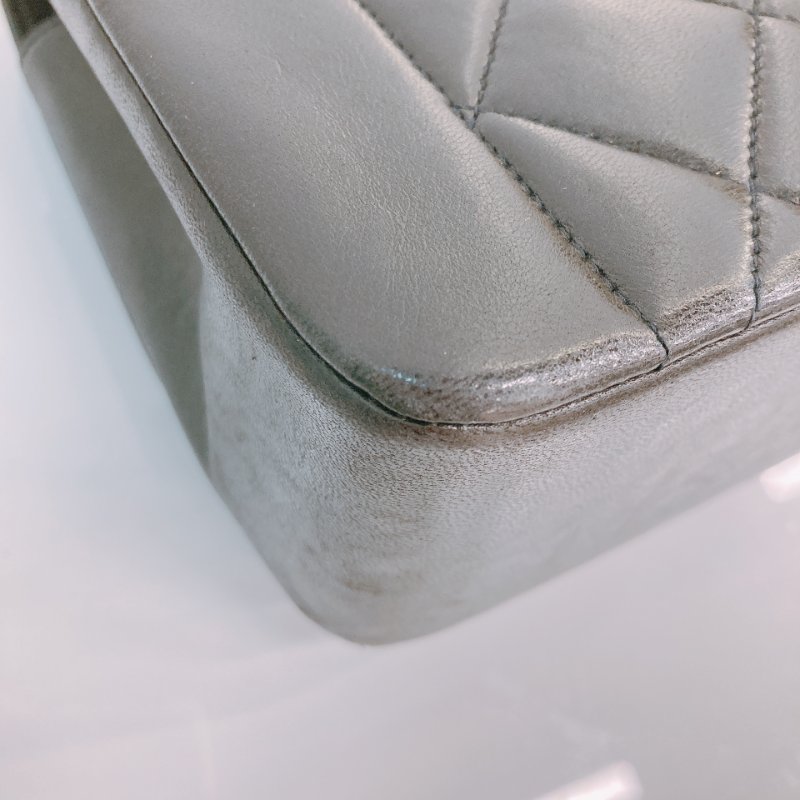 MS0391 Chanel 香奈兒 中古 戴安娜王妃 小號 黑金 黃金成份 五金/鏈條 Vintage Diana 22cm Lambskin Black x GHW-11