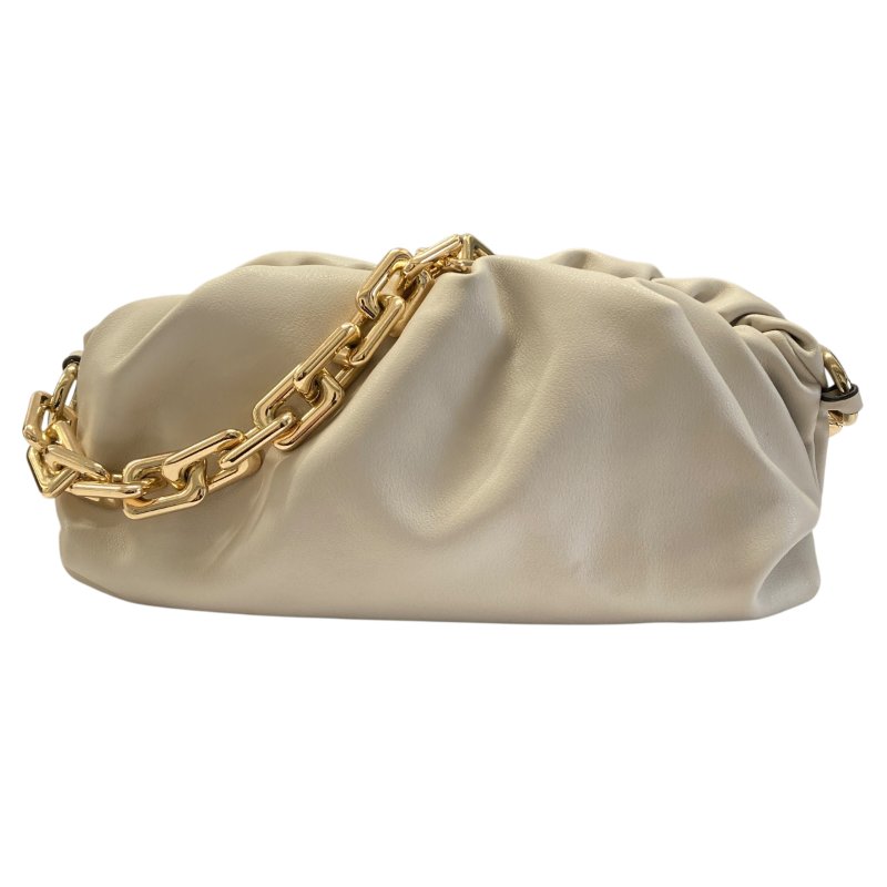 BOTTEGA VENETA 寶緹嘉  The Chain Pouch 皮革 肩背包 白色-1