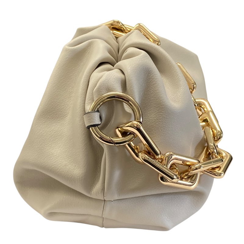 BOTTEGA VENETA 寶緹嘉  The Chain Pouch 皮革 肩背包 白色-3