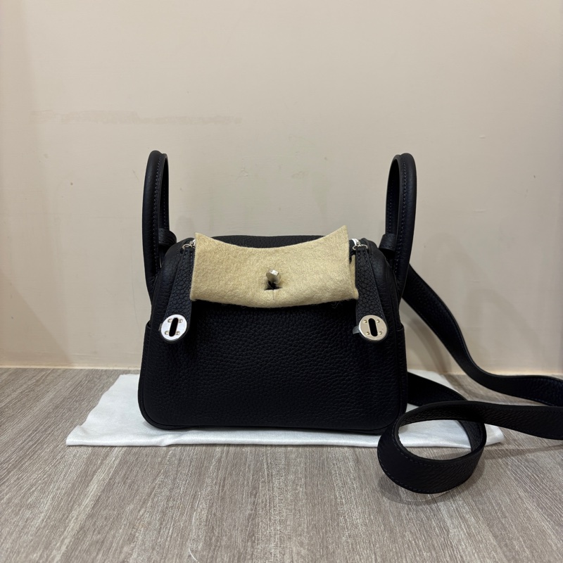 Hermes 水冰藍銀釦二代mini Lindy-0