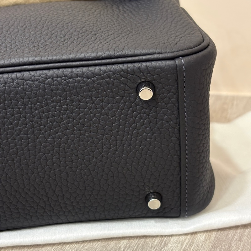 Hermes 水冰藍銀釦二代mini Lindy-6