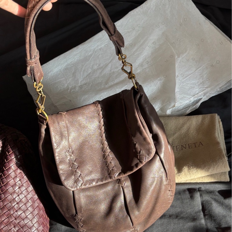 🤎bv烏木色深棕色單肩包👝-1